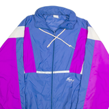 SUBY4 Mens Track Jacket Blue Nylon L