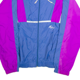 SUBY4 Mens Track Jacket Blue Nylon L