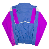 SUBY4 Mens Track Jacket Blue Nylon L