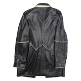 LLD Womens Jacket Black Faux Leather L