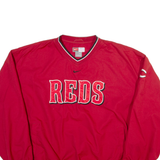 NIKE Mens Sweatshirt Red V-Neck XL