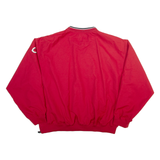 NIKE Mens Sweatshirt Red V-Neck XL