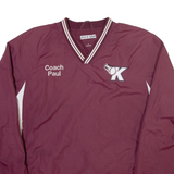 JOE'S USA Mens Sweatshirt Maroon V-Neck L