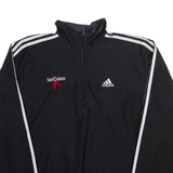 ADIDAS Mens Sweatshirt Black 1/4 Zip S