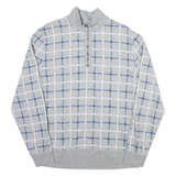 NAUTICA Mens Sweatshirt Grey 1/4 Zip L