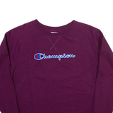 CHAMPION Womens Sweatshirt Purple L