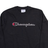 CHAMPION Mens Sweatshirt Black L