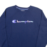 CHAMPION Womens Sweatshirt Blue XL