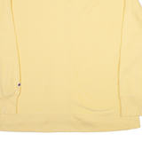 CHAMPION REVERSE WEAVE Mens Sweatshirt Yellow V-Neck L