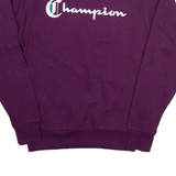 CHAMPION Mens Sweatshirt Purple S