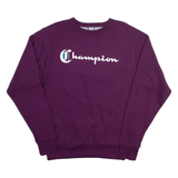 CHAMPION Mens Sweatshirt Purple S