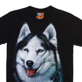 ROCK EAGLE Husky Mens T-Shirt Black S