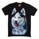 ROCK EAGLE Husky Mens T-Shirt Black S