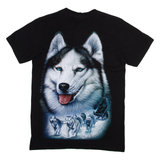 ROCK EAGLE Husky Mens T-Shirt Black S