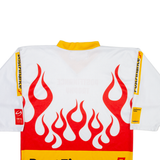 OCHSNER Postfinance Trophy Hockey Mens Jersey White Long Sleeve USA V-Neck S