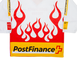 OCHSNER Postfinance Trophy Hockey Mens Jersey White Long Sleeve USA V-Neck S