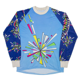 Mens Jersey Blue Long Sleeve M