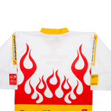 OCHSNER Hockey Mens Jersey White Long Sleeve USA V-Neck S