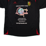 LACATONI L.cluso Giro Mundo Mens Football Shirt Jersey Black V-Neck M