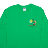 GILDAN 10k Health Plus Mens T-Shirt Green Long Sleeve M