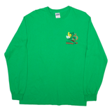 GILDAN 10k Health Plus Mens T-Shirt Green Long Sleeve M