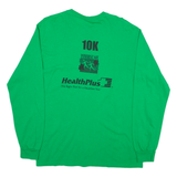 GILDAN 10k Health Plus Mens T-Shirt Green Long Sleeve M