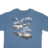 My Pick Up Line Works Every Time Mens T-Shirt Blue L