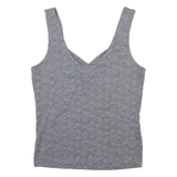 RASPBERRY Womens Vest Grey Sleeveless V-Neck S