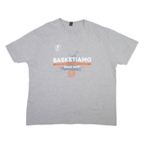 GILDAN Basketiamo Basketball Camp Mens T-Shirt Grey 2XL