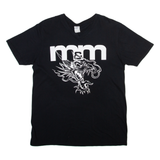 GILDAN M&M Mens T-Shirt Black V-Neck L