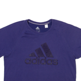 ADIDAS Crop Womens T-Shirt Purple XS