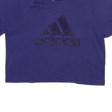 ADIDAS Crop Womens T-Shirt Purple XS