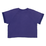 ADIDAS Crop Womens T-Shirt Purple XS