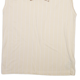 KARL KANI Mens T-Shirt Beige Sleeveless L