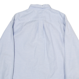 TOMMY HILFIGER Mens Plain Shirt Blue Long Sleeve XL