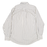 NAUTICA Mens Shirt White Striped Long Sleeve L