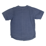 SAMSSY Mens Denim Shirt Blue L