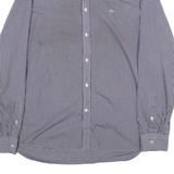 LACOSTE Regular Fit Mens Shirt Blue Gingham Long Sleeve M