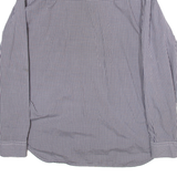 LACOSTE Regular Fit Mens Shirt Blue Gingham Long Sleeve M