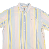 TOMMY JEANS Regular Fit Mens Shirt Blue Striped 2XL