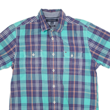 TOMMY HILFIGER Custom Fit Mens Shirt Green Check M