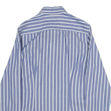 TOMMY HILFIGER Slim Fit Mens Shirt Blue Striped Long Sleeve S