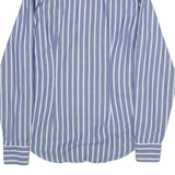 TOMMY HILFIGER Slim Fit Mens Shirt Blue Striped Long Sleeve S