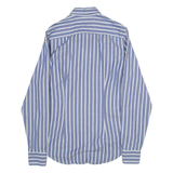 TOMMY HILFIGER Slim Fit Mens Shirt Blue Striped Long Sleeve S