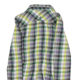 BILLABONG Womens Shirt Green Gingham Long Sleeve XS