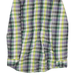 BILLABONG Womens Shirt Green Gingham Long Sleeve XS
