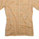 RODRIGO Mens Shirt Orange Gingham S