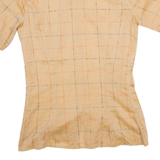 RODRIGO Mens Shirt Orange Gingham S