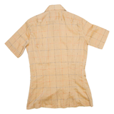 RODRIGO Mens Shirt Orange Gingham S