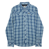 G-STAR Mens Shirt Blue Check Long Sleeve L